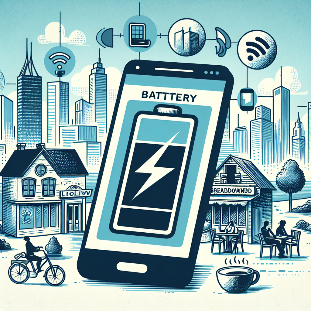 What are the battery life considerations for mobile broadband devices?